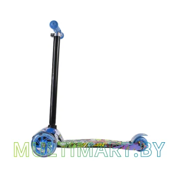 Самокат 21st Scooter Maxi BL 036Z2 голубой, светящиеся колёса картинка 4